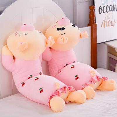 China New Baby Pig Toys Cherry Pig Sleeping Toy Soft Pillow Doll Small Cute Plush Pillow for sale