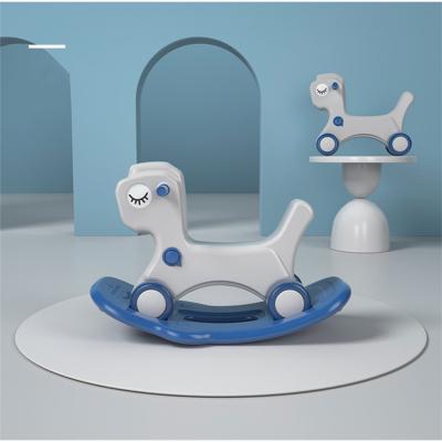 China Funny Indoor Plastic Rocking Horse Baby Ride On Toy Baby 1-4 Years Old Children Plastic Animal Rocking Horse for sale