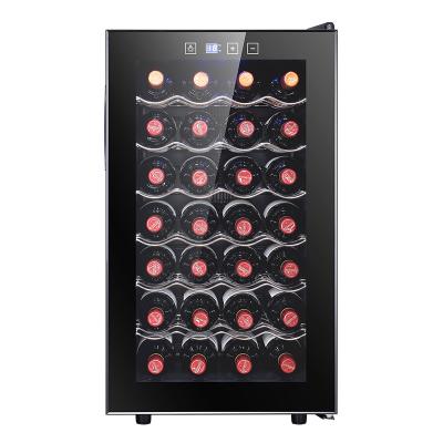 China AuchMc AM-M145 Best-Selling Single-temperature Black Wine Cooler Fridge Mini Wine Cooler Fridge for sale