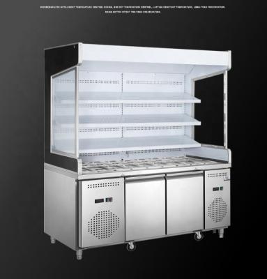 China Single-temperature AuchMc AM-C270B Factory Price China Commercial Freezer For Restaurant Silver Food Display Cabinet for sale