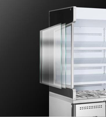 China Single-temperature AuchMc AM-C270C Fast Delivery Commercial Freezer For Restaurant Silver Food Display Cabinet for sale