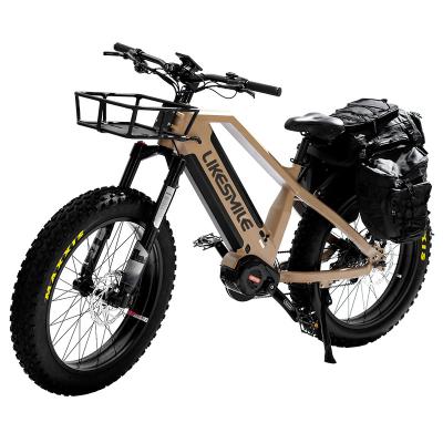 China Aluminum alloy shop for high quality, dual 48V 15Ah*2 battery, 1000W fat tire electric bicycles for outdoor mountain riding for sale