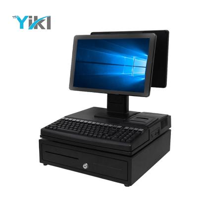 China High Quality SDK Cash Drawer Double Screen Register Commercial Supermarket POS Machine for sale