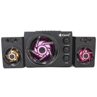 China No kisonli 2.1 multifunction speaker with switch control and AC power support for TV and computer for sale