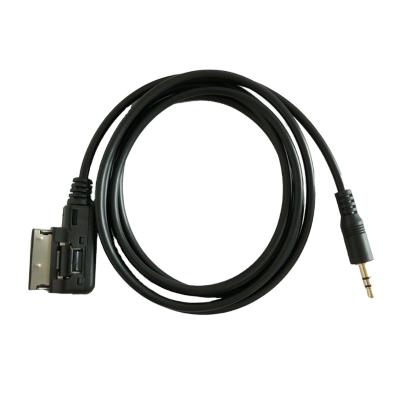 China Multimedia connects the MMI of the AMI to the AUX cable. 3.5mm Male Jack Adapter Audio For Audi VW for sale