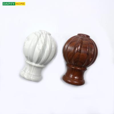 China Latest Accessories Durable And Popular Curtain Designs Hotel Curtain Rod Ends for sale