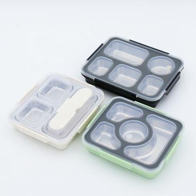 China Freshness Preservation NEW DESIGH 3 divided sections stainless steel tiffin carrier lunch box for girls for sale