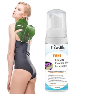 China Foam lotion yoni wash CustomVaginal care mint wholesale cleansing yoni get wash set for sale