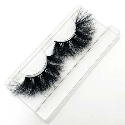 China Full Strip Mink Eyelash Brush Long Lasting Box Free Fluffy Messy Cross Volume False Soft Case Suite Eyelashes for sale