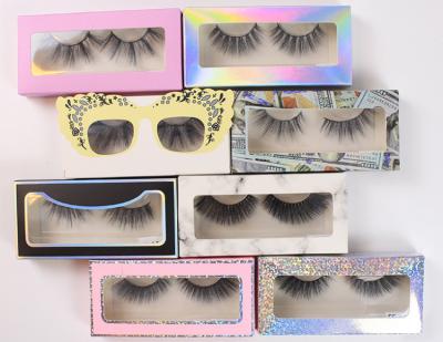 China Soft False Mink Silk Curler Eyelash 3d Eyelashes Lash Faux Mink Fluffy 3d 25mm Mink Synthetic False Eyelash Custom Box Wholesale Long Lasting for sale