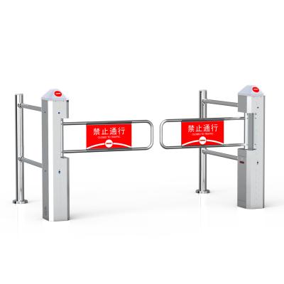 China Best Selling 304 Stainless Steel Automatic Access Control Swing Gate Supermarket Turnstile For Entrance Exit for sale