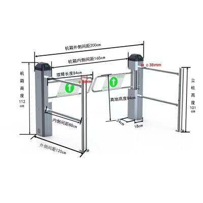 China Supermarket durable best-selling import and export turnstile anti-rust turnstile for sale