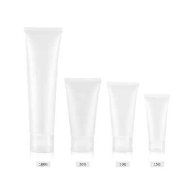 China Recyclable 15g 30g 50g 100g Frosted Plastic Tube Bottle, Empty Soft Cream Bottles Squeezes Cosmetic Lotion Cream Container, Hand Cream Tube for sale