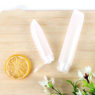 China 30g 50g PE Cream Soft Tube Toothpaste Bottles Tube Hand Cream Recyclable Empty Plastic Clear Plastic Cream Container Soft Tube for sale