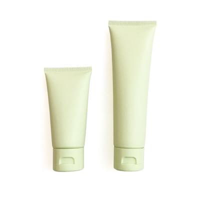 China 50g 100g Matte Light Plastic Tube Detergent Hand Tube Bottle 100ml Recyclable Green Empty Facial Plastic Body Cream Soft Milk for sale