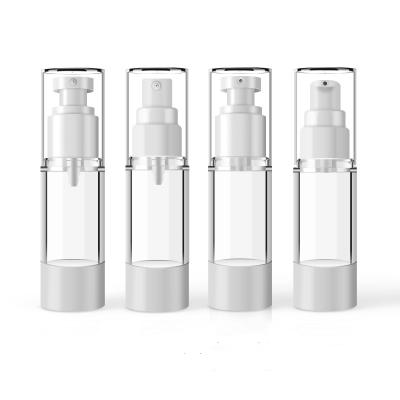 China Personal Care 15ml-100ml AS Material Vacuum Screw Pump Vacuum Emulsion/Liquid Cosmetics Container Spray Plastic Bottles For Travel for sale