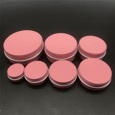 China Diy Recyclable Cute Empty 5g 10g 15g 25g 30g 50g 60g Make Up Pink Cream Jars Cosmetic Ointment Aluminum Jar for sale