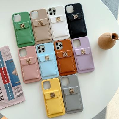 China Luxury 2021 Leather Phone Case Phone Case For iPhone 13 Pro 12 11 Max XR XS Max for sale