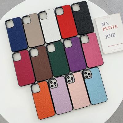 China Wholesale Luxury Genuine Saffiano Cow Leather Phone Case Dropshipping 3d Para Leather For Iphone 12 12pro 11 Xs Max Phone Case for sale