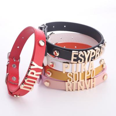 China Wholesale custom ncs hot sale dropship personalized name initials pet supplies dog collars for sale