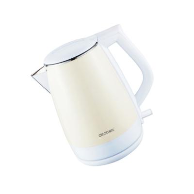 China Newest 360 Degree Mode Rotation Low Color Electric Kettle 1.8L Seamless Coating 1500W Plastic Electric Kettle for sale