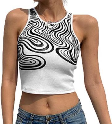 China 2022 New Breathable Y2k Ladies Knit Camisole Sense Halter Slim Fit Camisole Knit Tank Top for sale