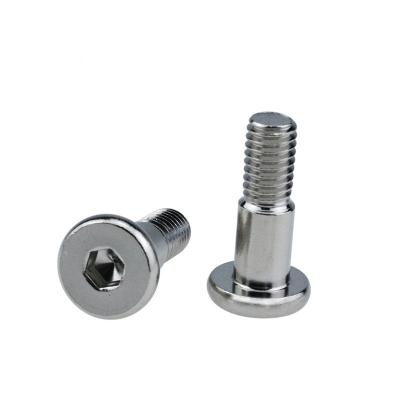 China Manufacturer Dongguan Flat Head Screws Manufacturer Custom Steel Nickel Plated Shoulder Step Screws Bewitch for sale