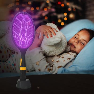 China Factory Best Rechargeable Battery Viable Mosquito Killer Lamp Electric Fly Swatter for sale