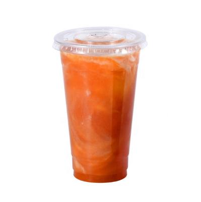 China Disposable 12OZ PET Cold Cup Drinkware Disposable and Thick Juice Drinks Cup for sale