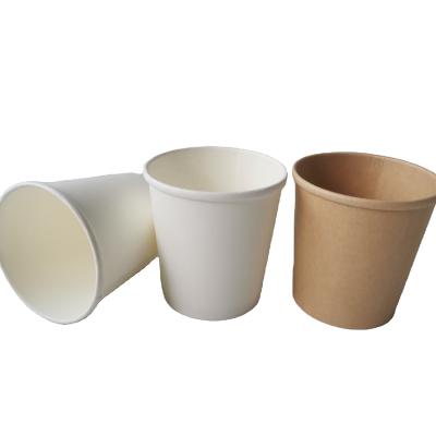 China Recycled Materials Soup Disposable Paper Cups With Paper Lid, Ice Cream Cup for sale