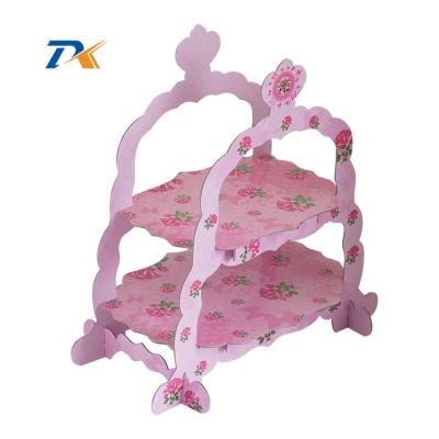 China Cake stand for birthday baby shower/newy party etc tier birdcage paper cake stand 2 ears for holding cakes for sale