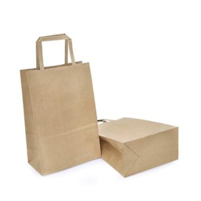 China Promotional FSC certificated paper carry bag with handlesfree 15 sample flat paper bag for sale