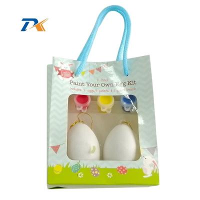 China Painting crafts for kids coloring your own Easter eggs with paint for Easter gifts and decorations 13*10*4.5cm for sale