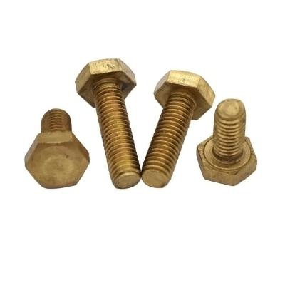 China GB5783 Hex Bolt With Brass Grade10.9 Brass Hexagon Head Bolts Hex Bolt Din933 for sale