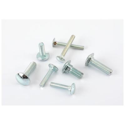 China Din603 Blue White Zinc Square Head Lag Bolts Mushroom Head Decorative Carriage Bolts Coach Bolt for sale