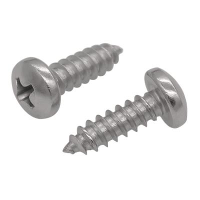 China DIN 7981 Ronde Hoofd Houten Schroeven Kruis In een nis gezet Pan Head Tapping Screws Te koop