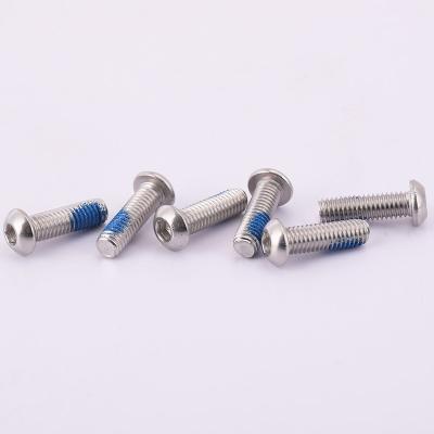 China Tornillos principales pulidos de la cerradura del botón de Allen Hexagon Socket Screw Round en venta