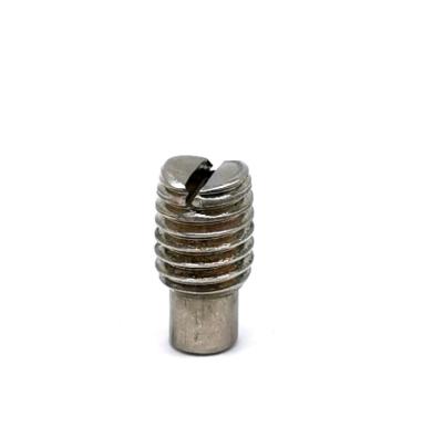 China Tornillo de presión de acero inoxidable de acero ranurado de carbono del tornillo de presión del estruendo 417 con el punto del perro en venta