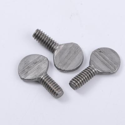 China IFI 156 ANSI ASME B 18.17 Carbon Steel Standard Regular Thumb Screws Wave Plate Thumb Screw, Flat Head Screw With Roun for sale