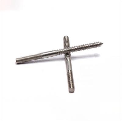 China M6 Double Head Thread Dowel Screw Furniture Fixing Wood Dowel Screw for sale