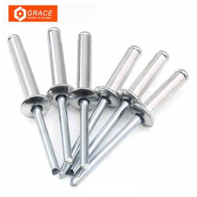 中国 Aluminum Metal 8mm Countersunk Head Blind Rivets Galvanized 販売のため