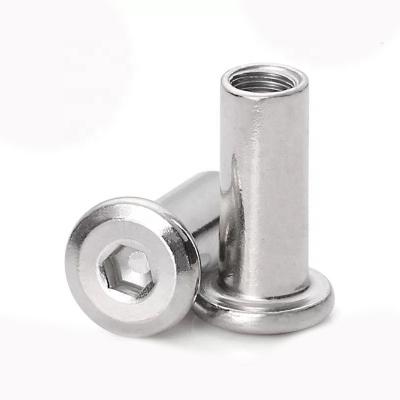 China Stainless Steel Docking Rivet Album Docking Screw Rivet Male And Female en venta