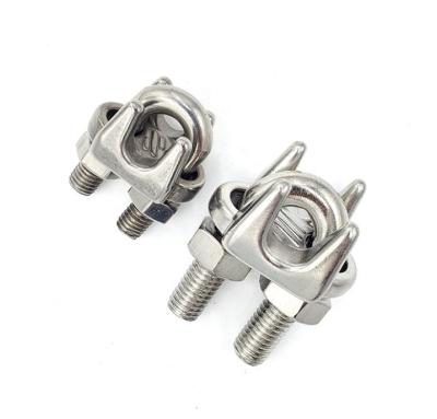 中国 DIN 741 Drop Forged Stainless Steel Wire Rope Clamp For Cable End Connections 販売のため