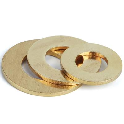 China M3 - M24 Custom Flat Lock Washers DIN125 Brass Plain Washer en venta