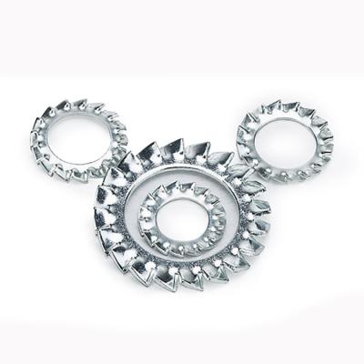 中国 External Tooth Serrated Lock Washer DIN6798 Stainless Steel Lock Washer 販売のため