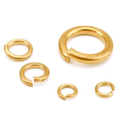 Κίνα DIN125 DIN127 GB93 Brass Copper Spring Lock Washers Metric H65 Brass Spring Washer προς πώληση