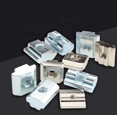 Κίνα Μαύρο ψευδάργυρο 45 χάλυβα T-Slot Nuts t Slot Slide-in Square Sliding Hammer T Nut για T-slots προς πώληση