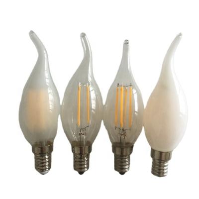 China Residential C35 Tailed Clear E14 2W LED Filament Bulb for sale