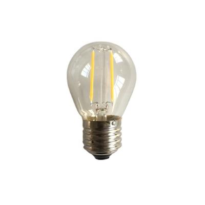 China G45 Residential Clear E27 2W/4W LED Filament Light Bulb for sale