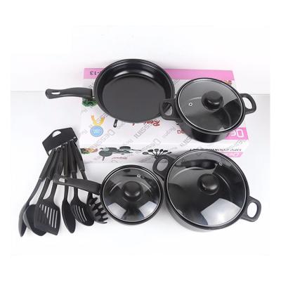 China Hogh Quality 13pcs Kitchen Dinnerware Set Sustainable Cookware Sets Stainless Steel Kitchen Dinnerware Sets for sale